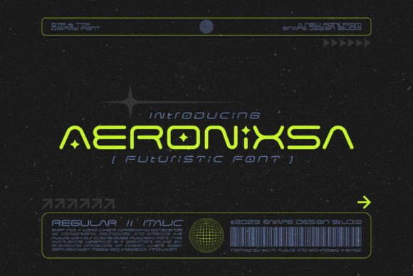 Aeronixsa: A Futuristic Display Font for Bold Brand Identities