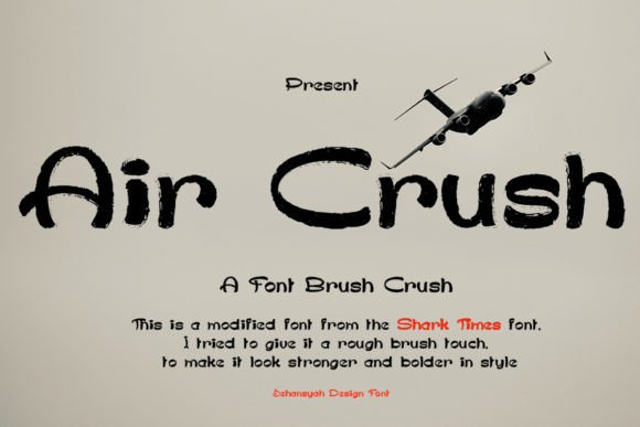 Air Crush: A Standout Display Font for Digital Branding