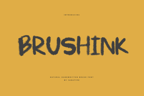 Brushink: A Handwritten Display Font for Digital Brand Impact