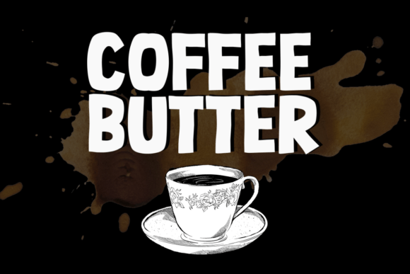 Coffee Butter: A Bold Display Font for Editorial Charm