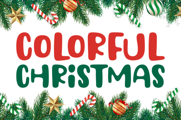 Colorful Christmas Font: Bold, Festive & Craft-Ready