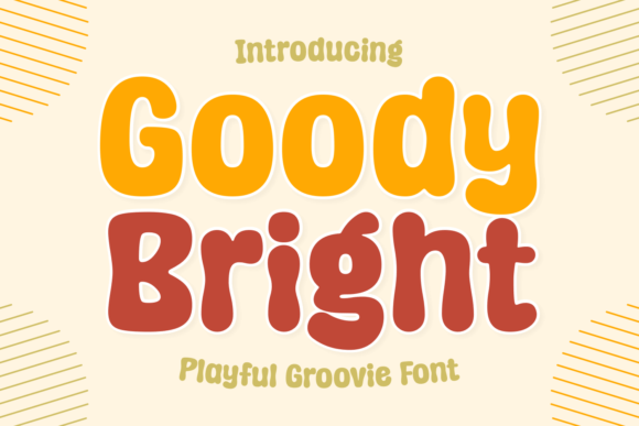 Goody Bright: A Playful Retro Display Font for Handmade Brands
