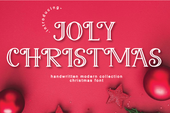 Joly Christmas Font: Festive Display Type for Crafters