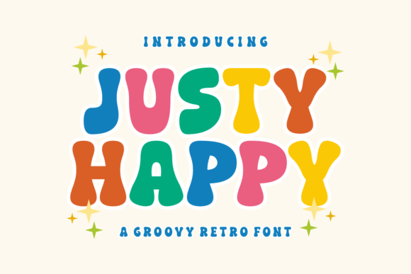 Justy Happy: A Playful Display Font That Delivers Joy—Not Just Gimmicks