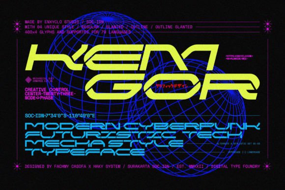 Kemgor: A Bold, Confident Display Font