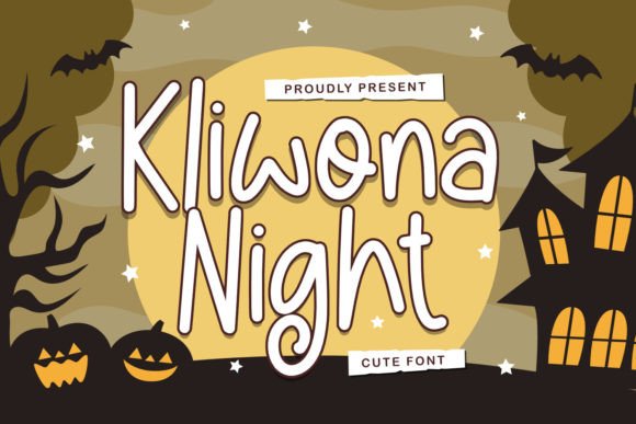 Kliwona Night: A Halloween Display Font That Delivers Spooky Clarity