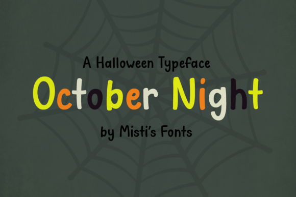 October Night: A Playful Display Font for Halloween Branding