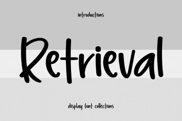 Retrieval: A Display Font for Editorial Clarity and Style
