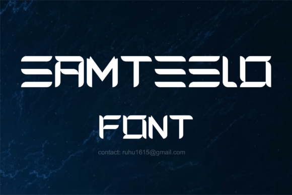 Samteslo: A Bold Display Font for Digital Brand Impact