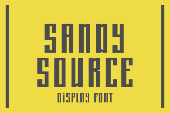Sandy Source: A Bold Display Font for Digital Brand Impact
