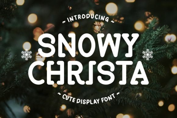Snowy Christa: A Holiday Display Font with Quiet Magic