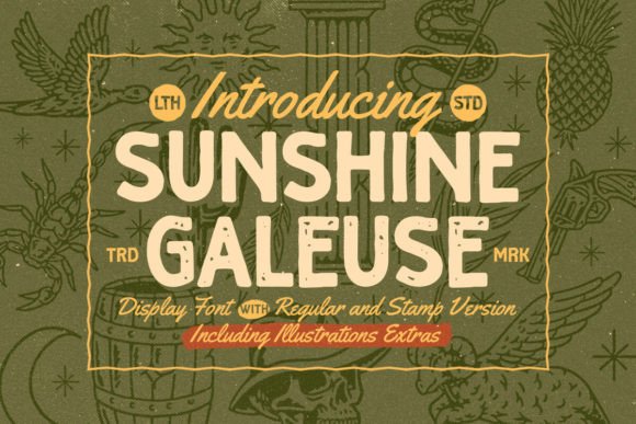 Sunshine Galeuse: A Display Font That Makes Your Brand Feel Warmer