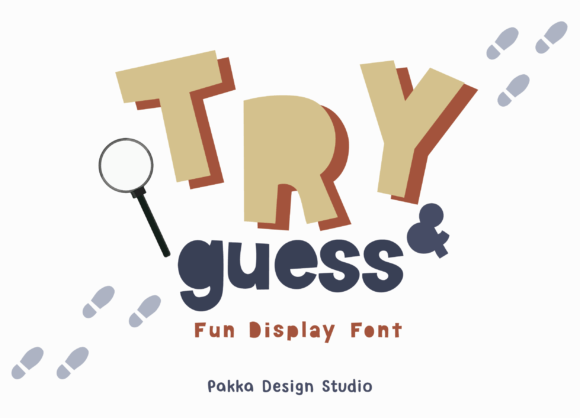 Try and Guess: A Bold Font for Creative Crafters