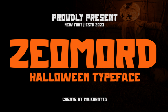 Zeomord: A Spooky Display Font That Stops Scrolling